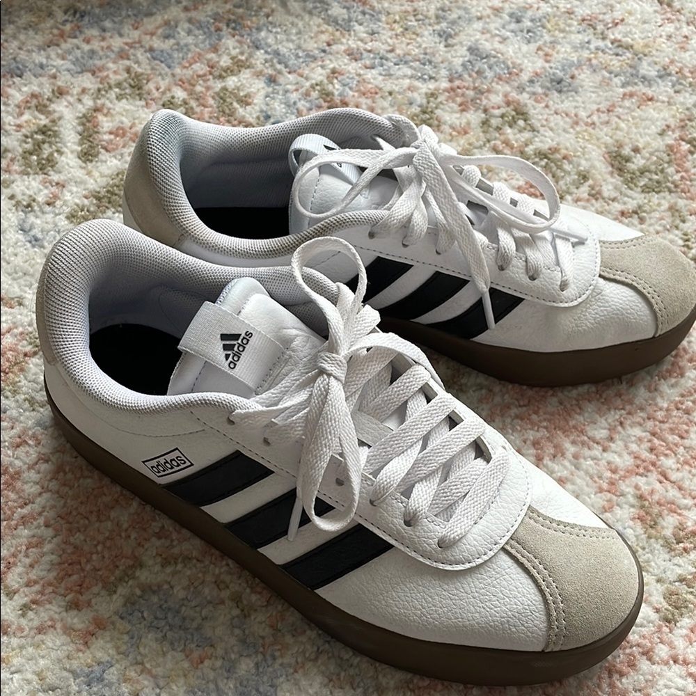 Adidas Court White and Black Sneakers